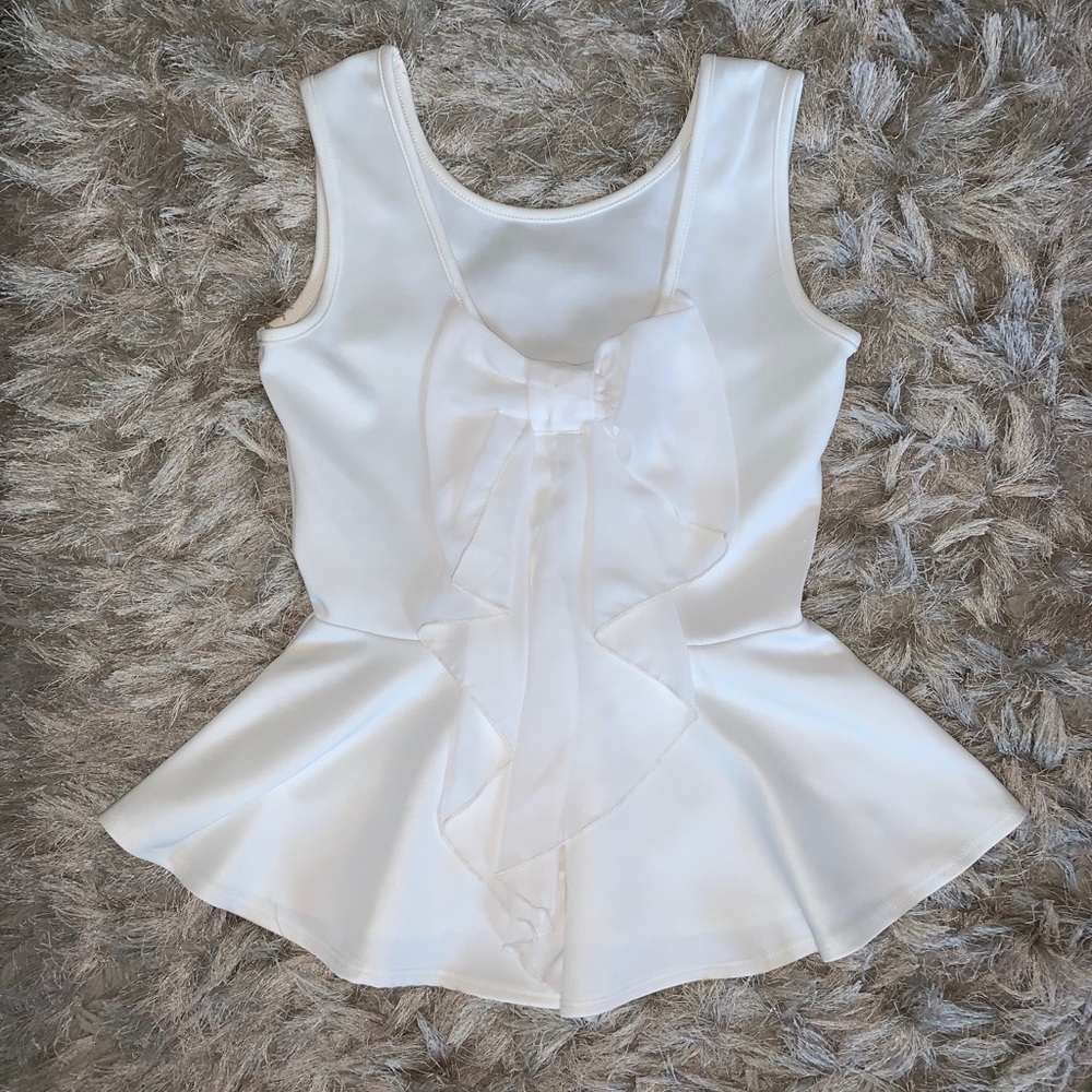 White Bow Fit & Flare